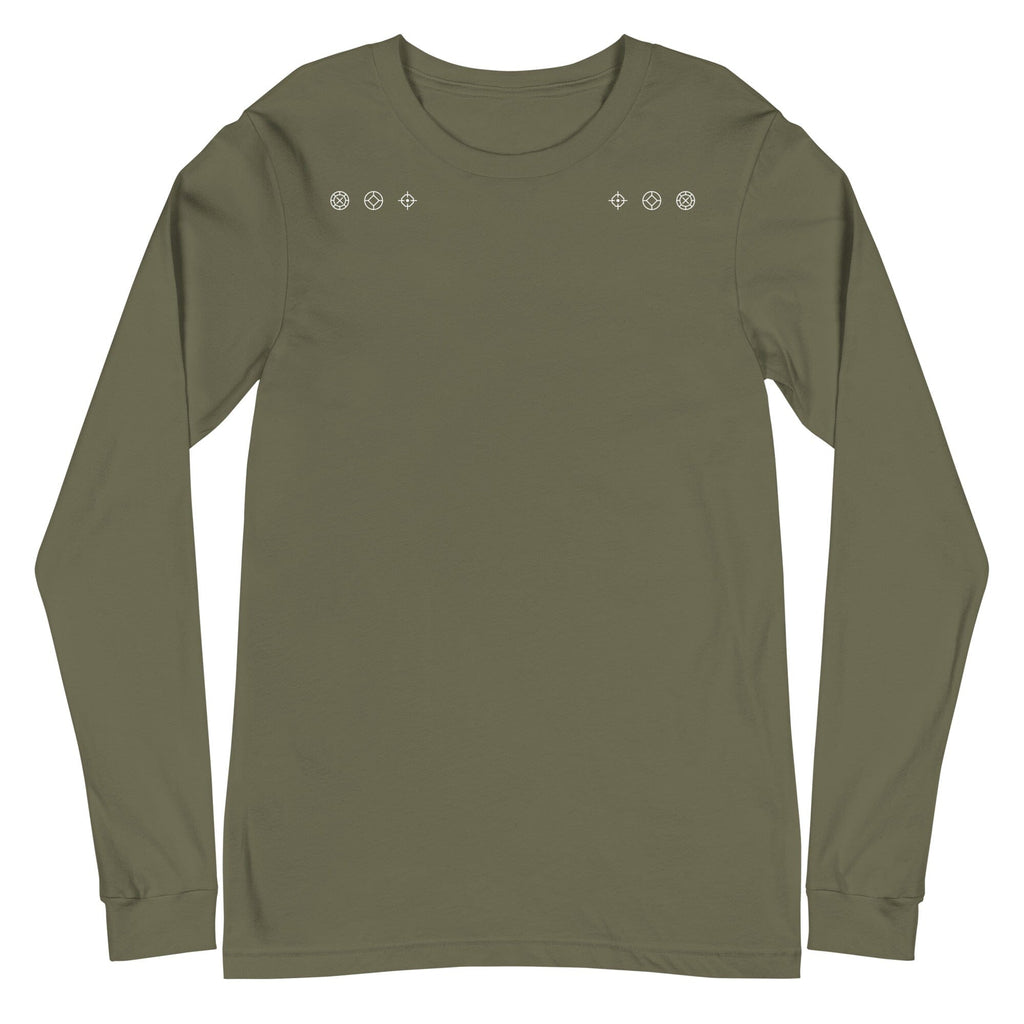 ELITE GAMER Long Sleeve Tee Embattled Clothing Military Green XS 