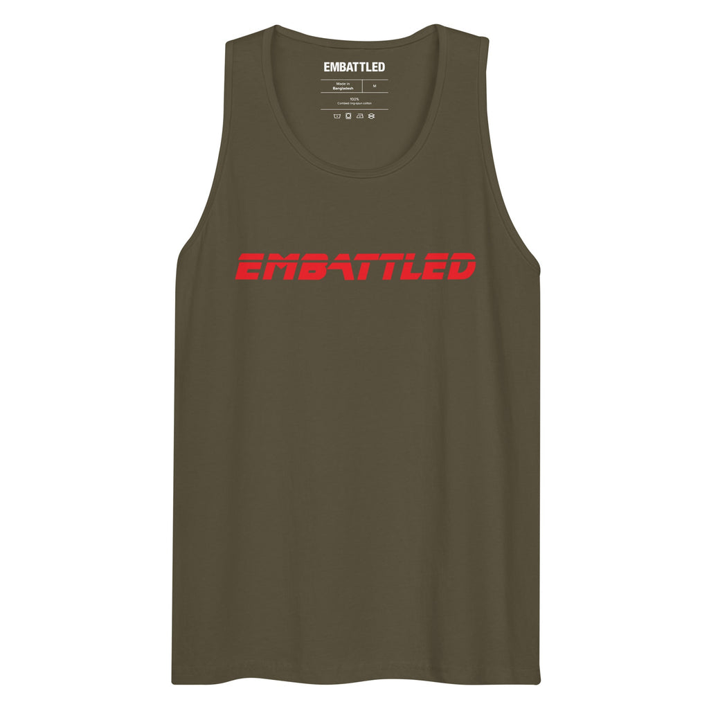 EMBATTLED 2059 premium tank top Embattled Clothing Military Green S 