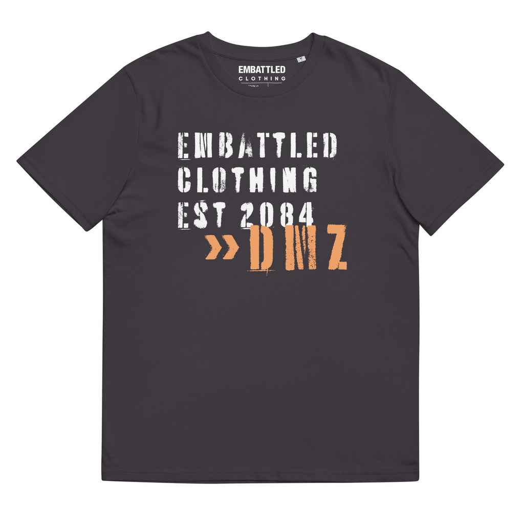 EMBATTLED CLOTHING EST 2084 - NO MORE WAR organic cotton t-shirt Embattled Clothing Anthracite S 