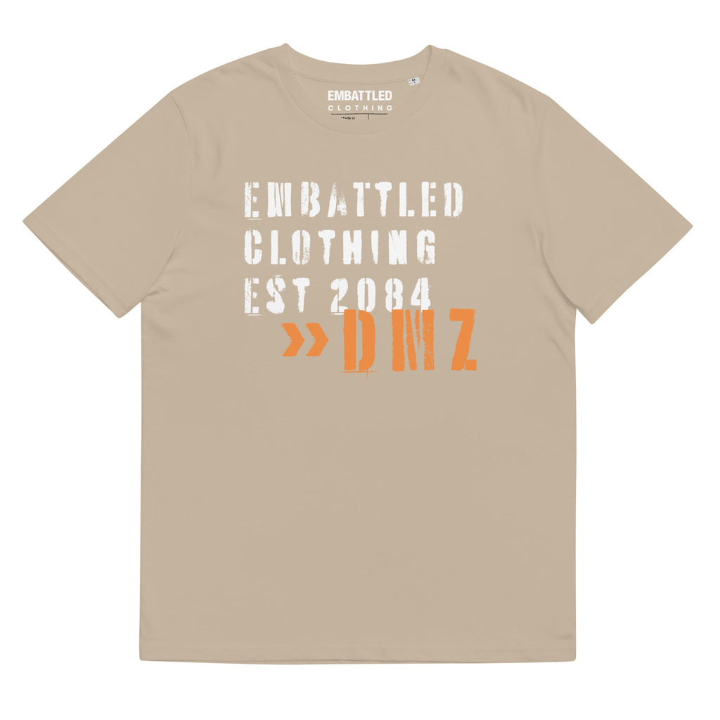 EMBATTLED CLOTHING EST 2084 - NO MORE WAR organic cotton t-shirt Embattled Clothing Desert Dust S 