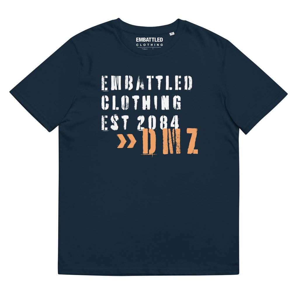 EMBATTLED CLOTHING EST 2084 - NO MORE WAR organic cotton t-shirt Embattled Clothing French Navy S 