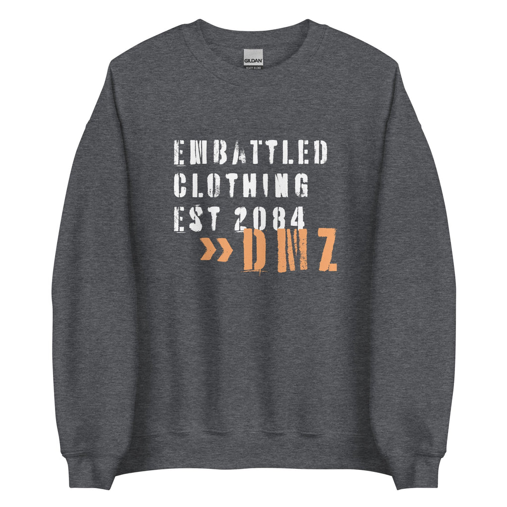 EMBATTLED CLOTHING EST 2084 - NO MORE WAR Sweatshirt Embattled Clothing Dark Heather S 