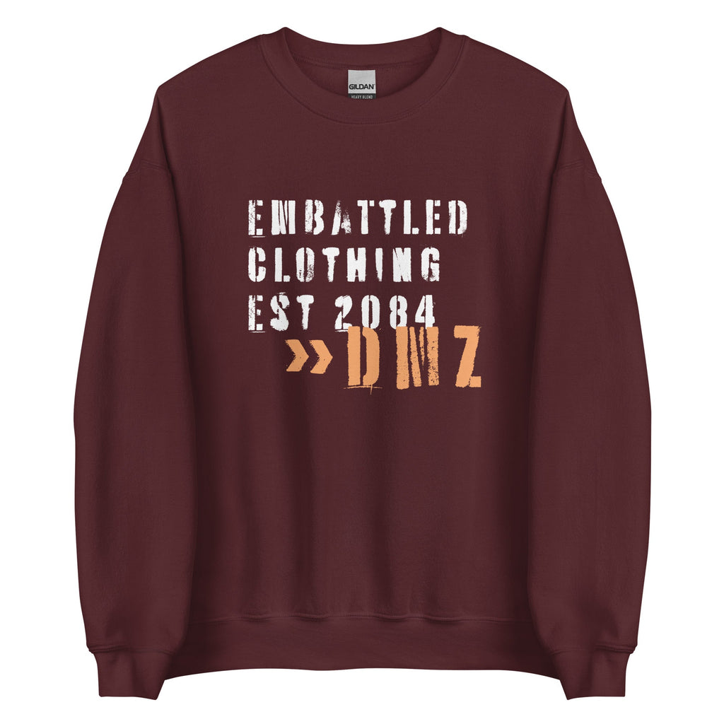 EMBATTLED CLOTHING EST 2084 - NO MORE WAR Sweatshirt Embattled Clothing Maroon S 