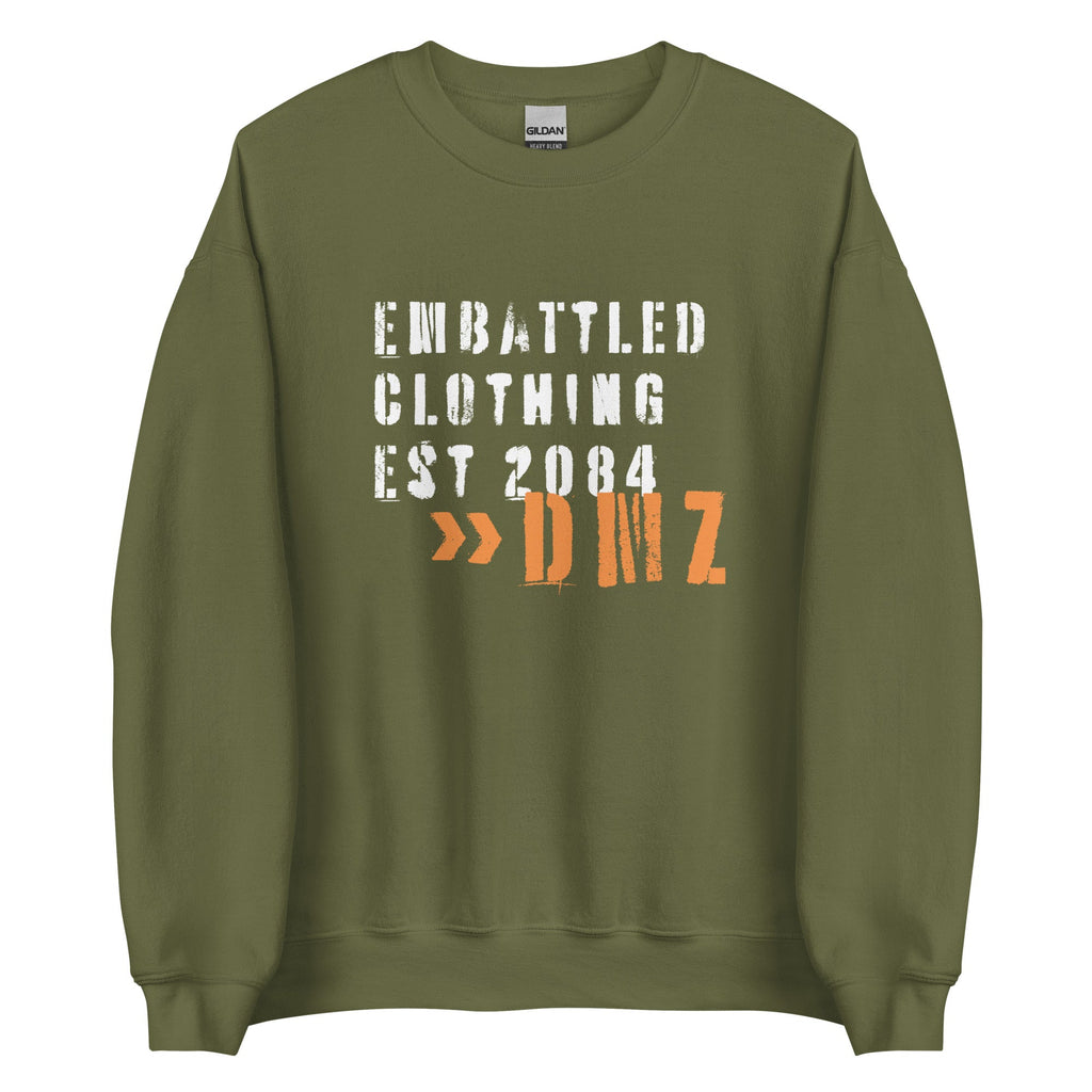 EMBATTLED CLOTHING EST 2084 - NO MORE WAR Sweatshirt Embattled Clothing Military Green S 