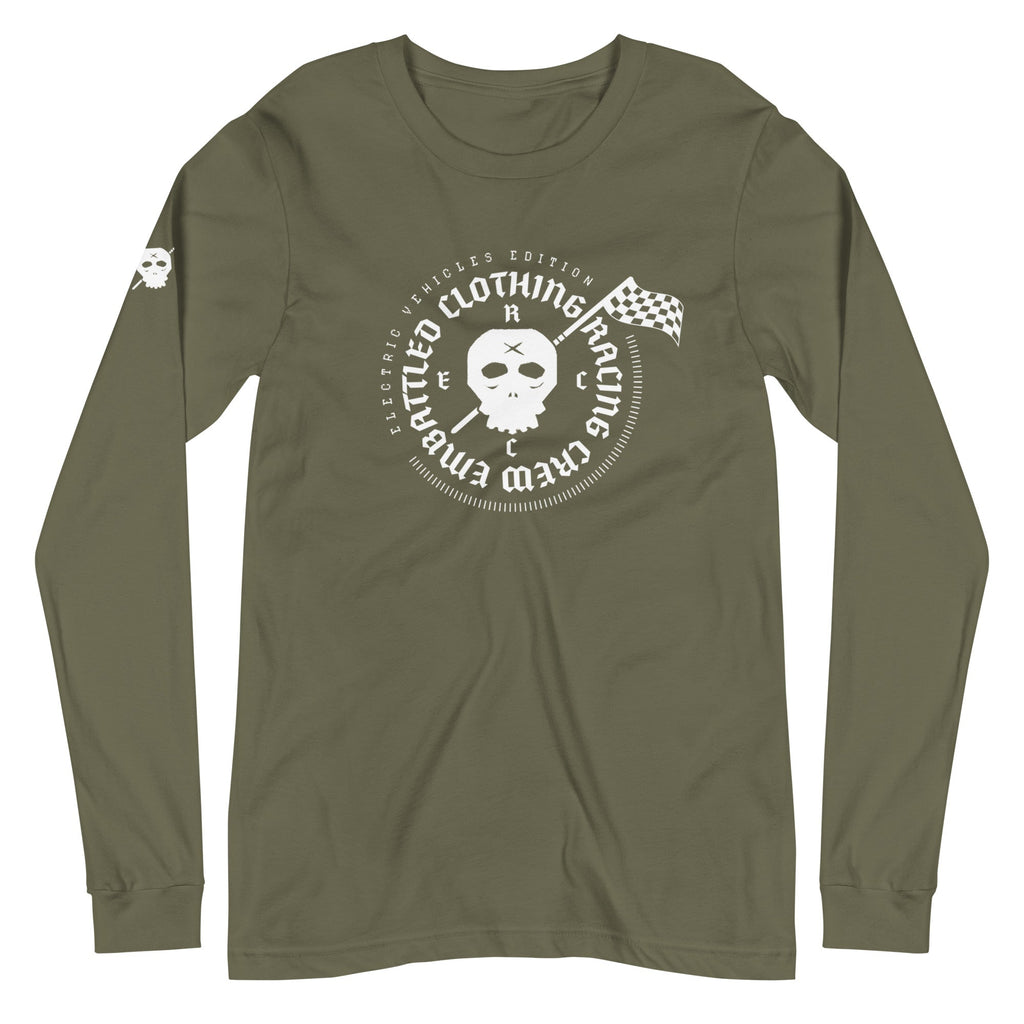 EMBATTLED CLOTHING EV RACING CREW Long Sleeve Tee Embattled Clothing Military Green XS 