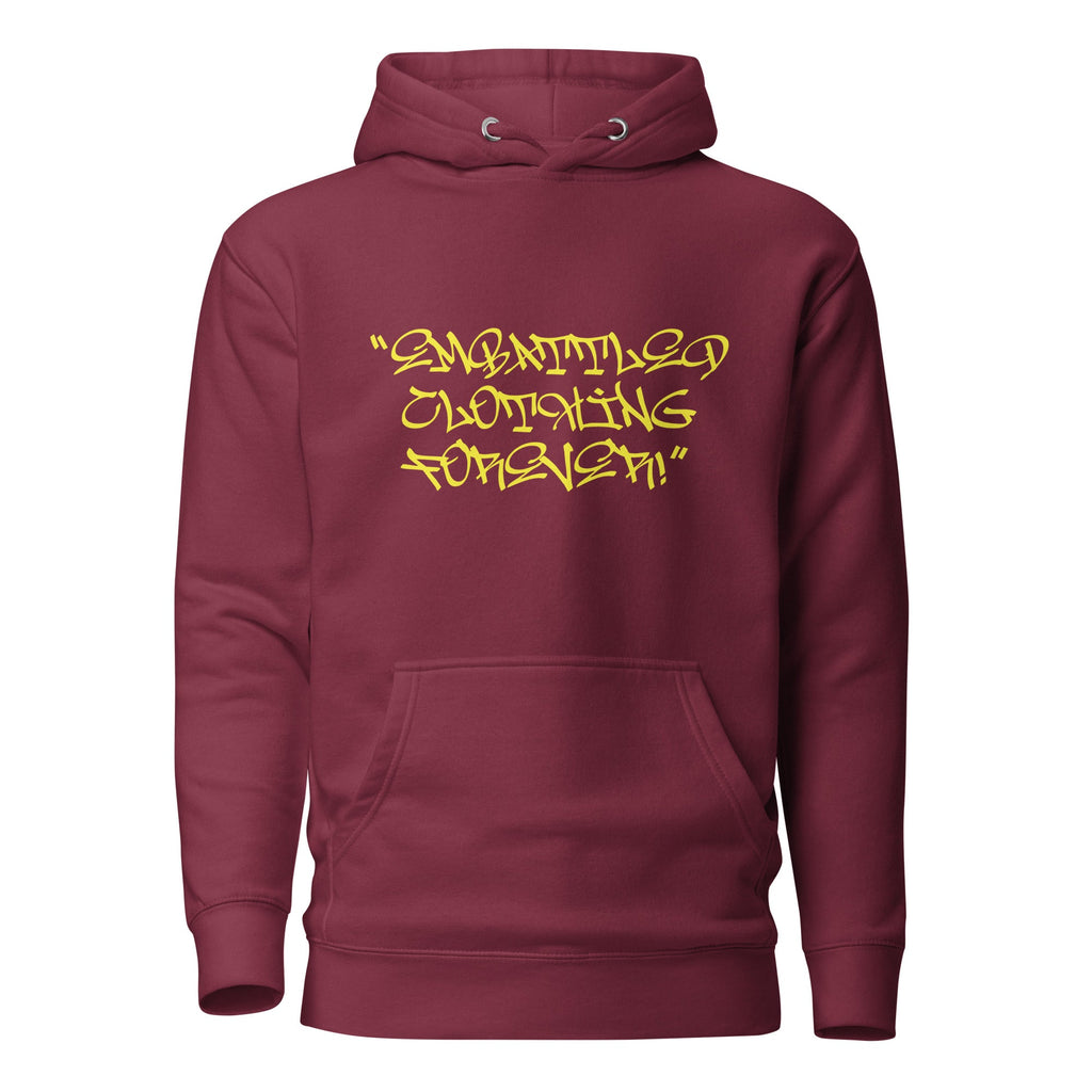 EMBATTLED CLOTHING FOREVER GRAFFITI Hoodie Embattled Clothing Maroon S 