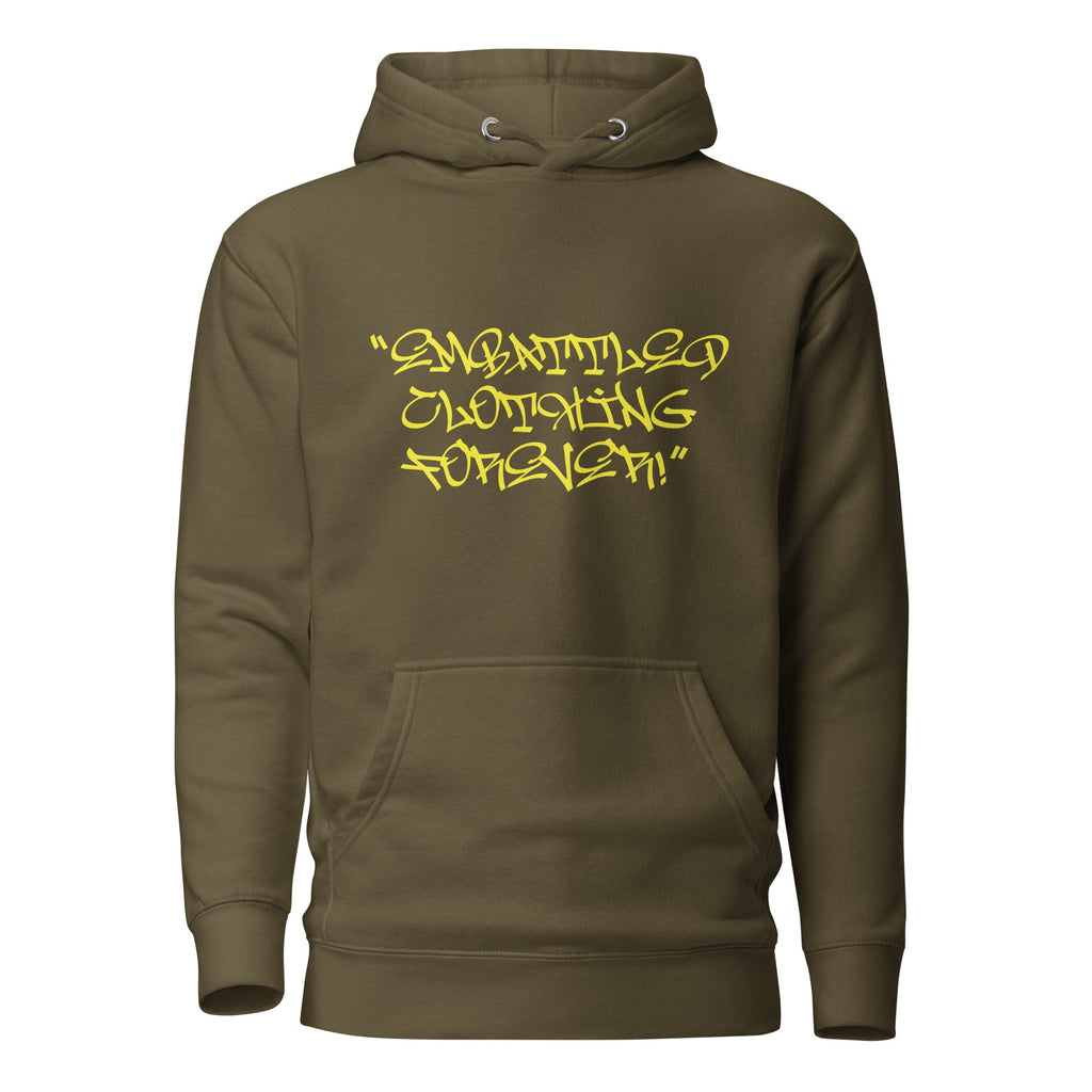 EMBATTLED CLOTHING FOREVER GRAFFITI Hoodie Embattled Clothing Military Green S 