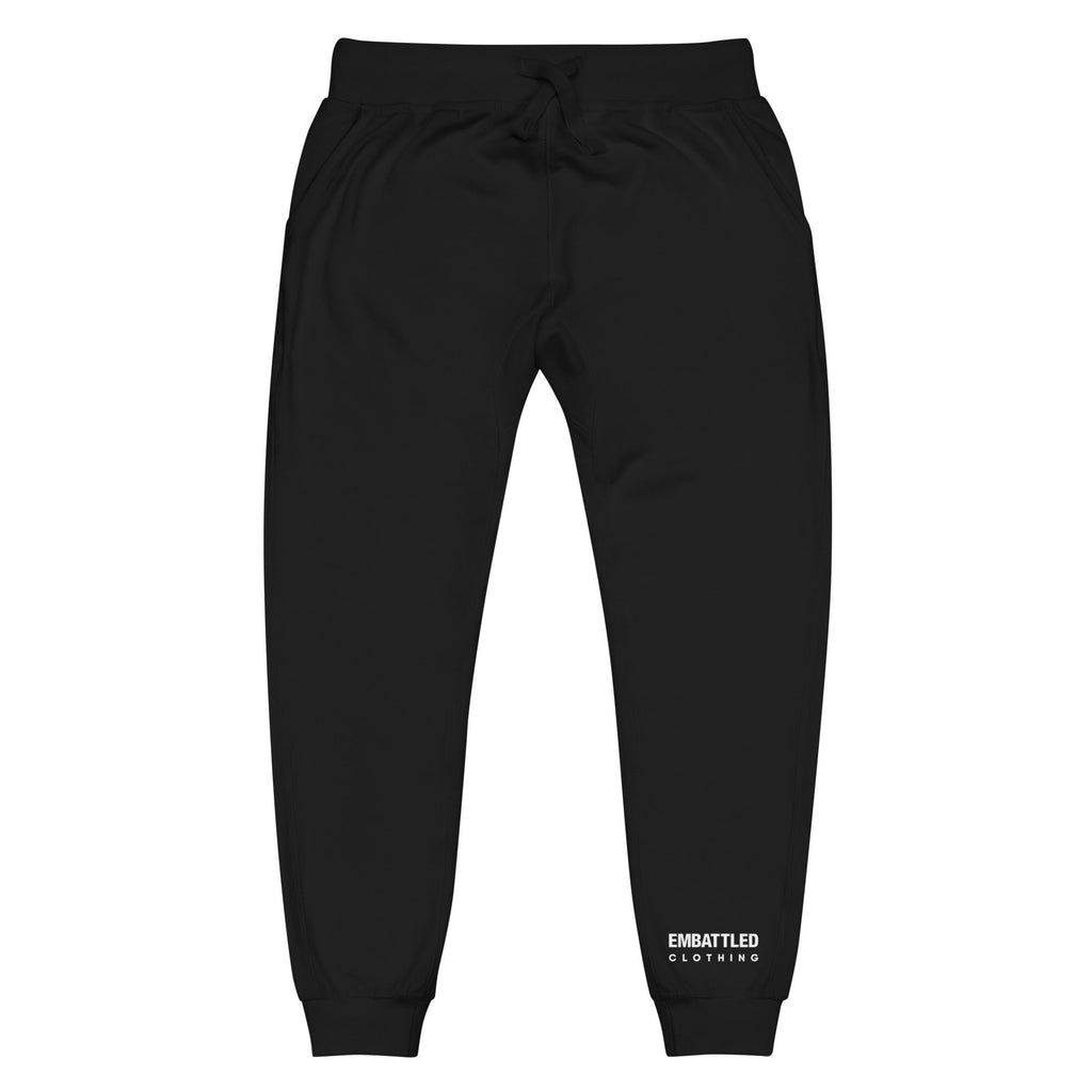 EMBATTLED CLOTHING LEGACY LOGO fleece sweatpants Embattled Clothing Black XS 