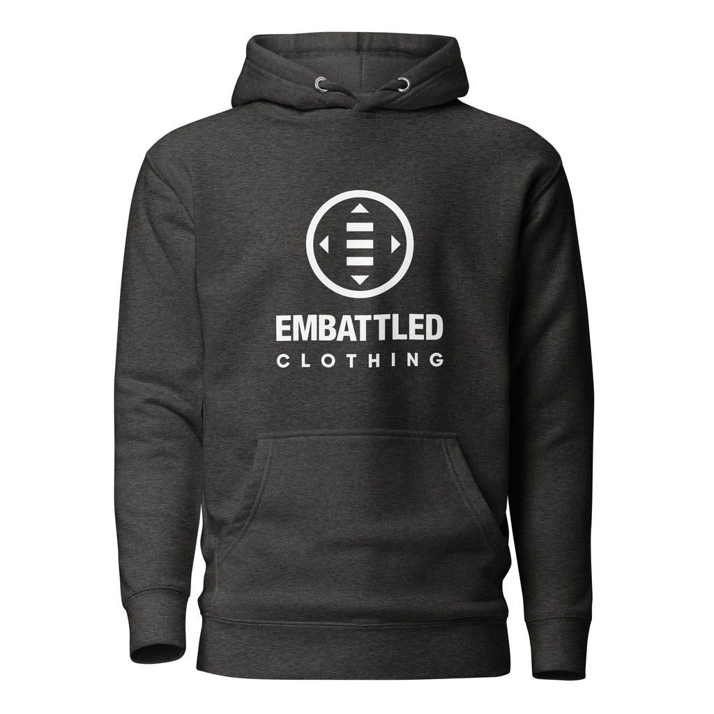 EMBATTLED CLOTHING LEGACY LOGO Hoodie Embattled Clothing Charcoal Heather S 