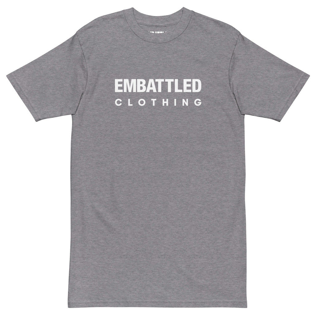 EMBATTLED CLOTHING LEGACY LOGO Men’s premium heavyweight tee Embattled Clothing Carbon Grey S 