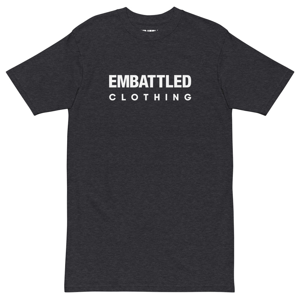 EMBATTLED CLOTHING LEGACY LOGO Men’s premium heavyweight tee Embattled Clothing Charcoal Heather S 