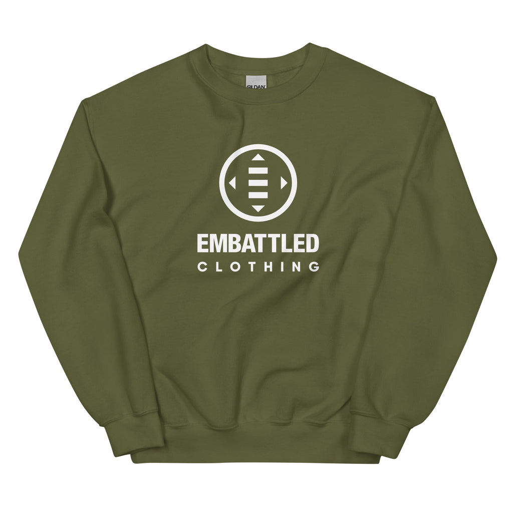 EMBATTLED CLOTHING LEGACY LOGO Sweatshirt Embattled Clothing Military Green S 