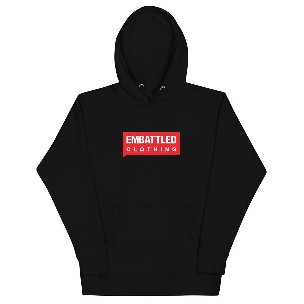 EMBATTLED CLOTHING RED BAND Hoodie Embattled Clothing Black S 