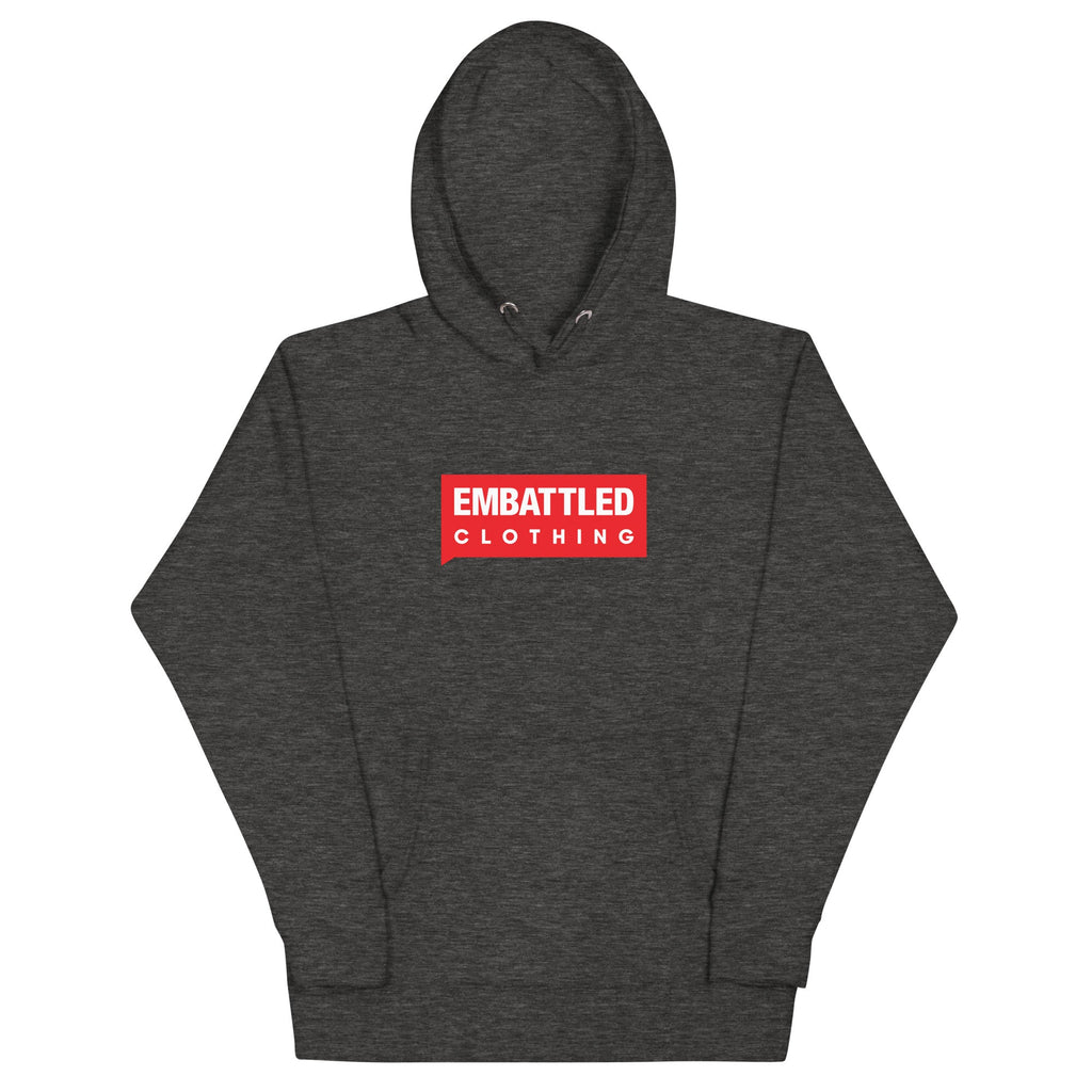EMBATTLED CLOTHING RED BAND Hoodie Embattled Clothing Charcoal Heather S 