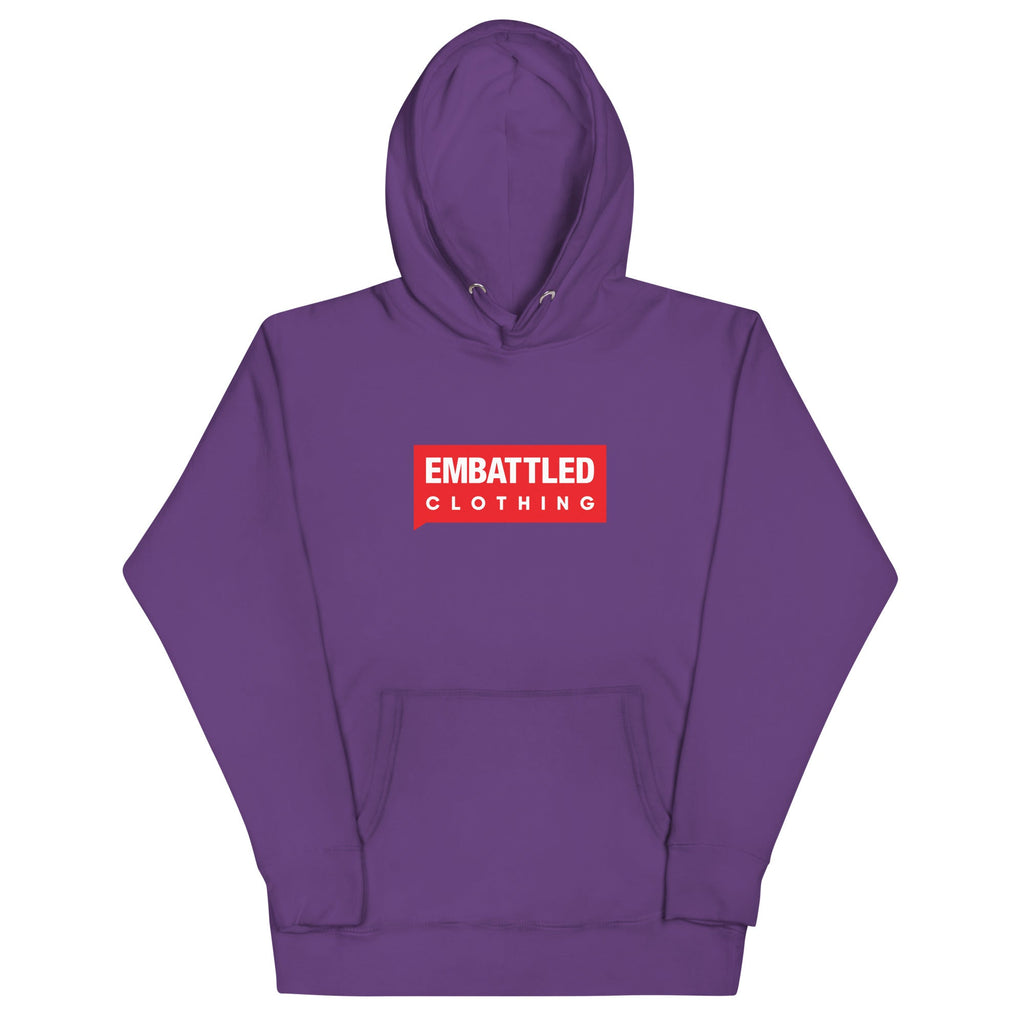EMBATTLED CLOTHING RED BAND Hoodie Embattled Clothing Purple S 