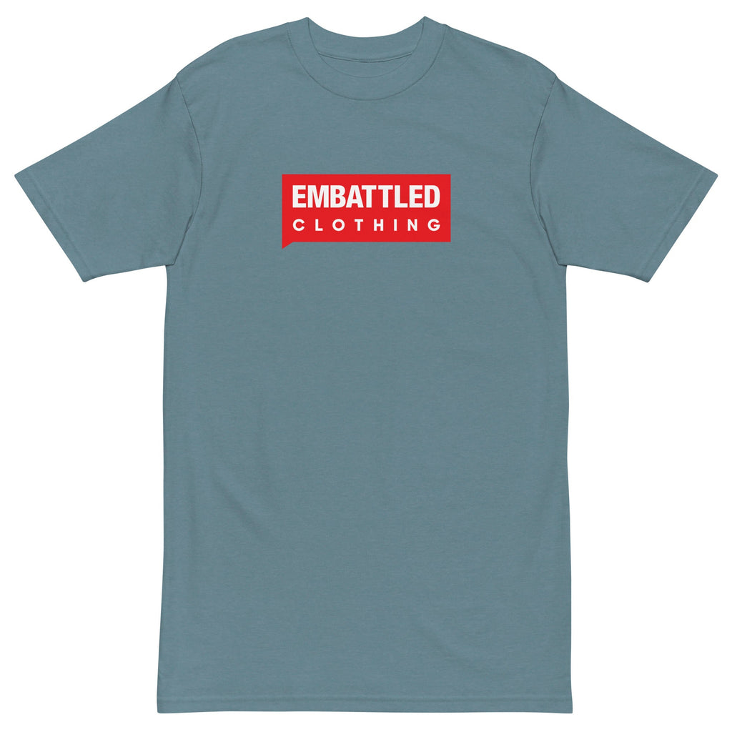 EMBATTLED CLOTHING RED BAND Men’s premium heavyweight tee Embattled Clothing Agave S 