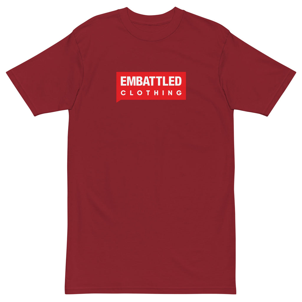 EMBATTLED CLOTHING RED BAND Men’s premium heavyweight tee Embattled Clothing Brick Red S 