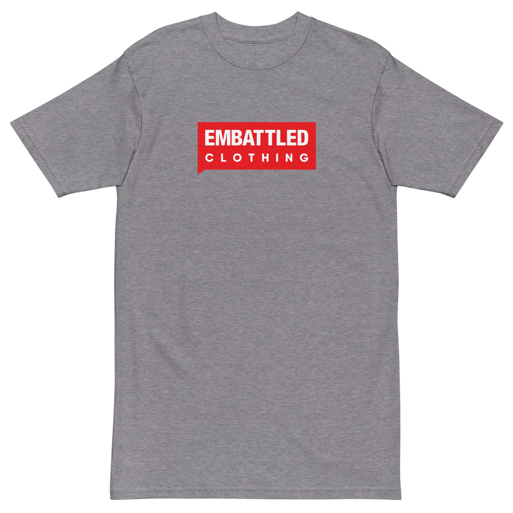 EMBATTLED CLOTHING RED BAND Men’s premium heavyweight tee Embattled Clothing Carbon Grey S 