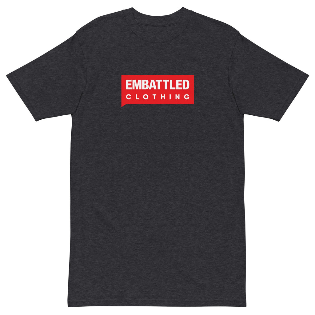 EMBATTLED CLOTHING RED BAND Men’s premium heavyweight tee Embattled Clothing Charcoal Heather S 