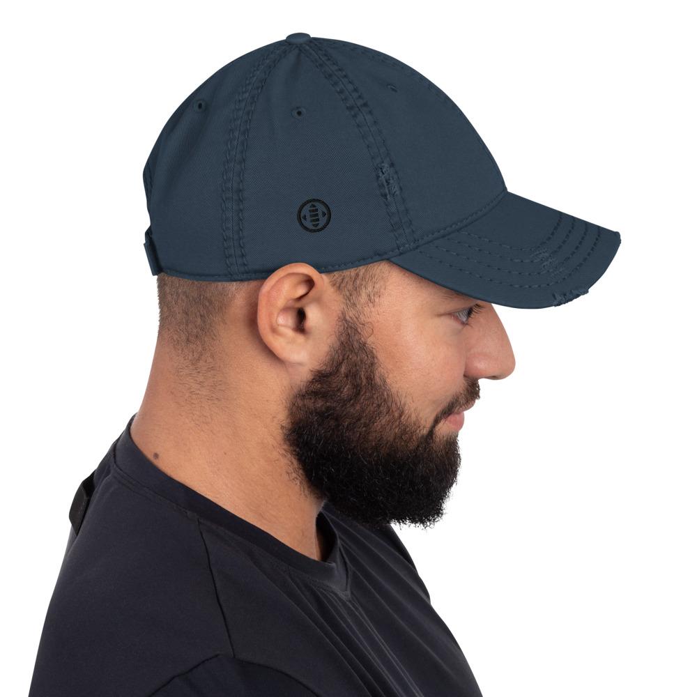 EMBATTLED IC0021 Distressed Dad Hat Embattled Clothing Navy 