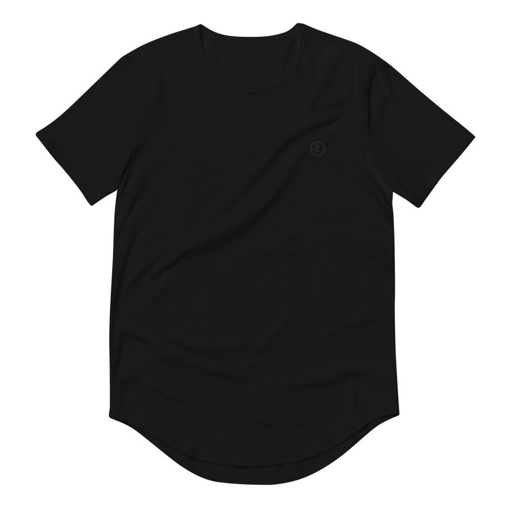 EMBATTLED ICON 0000 Men's Curved Hem T-Shirt Embattled Clothing Black S 