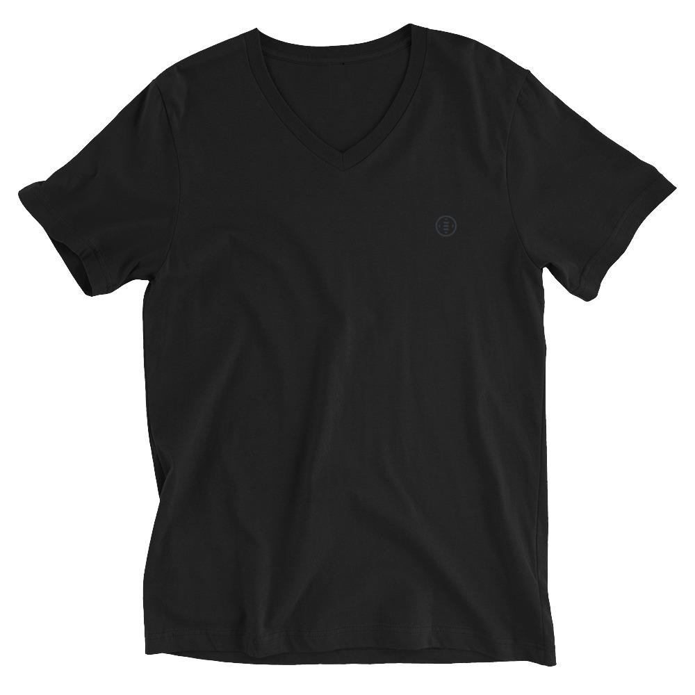 EMBATTLED ICON 0001 Short Sleeve V-Neck T-Shirt Embattled Clothing Black XS 