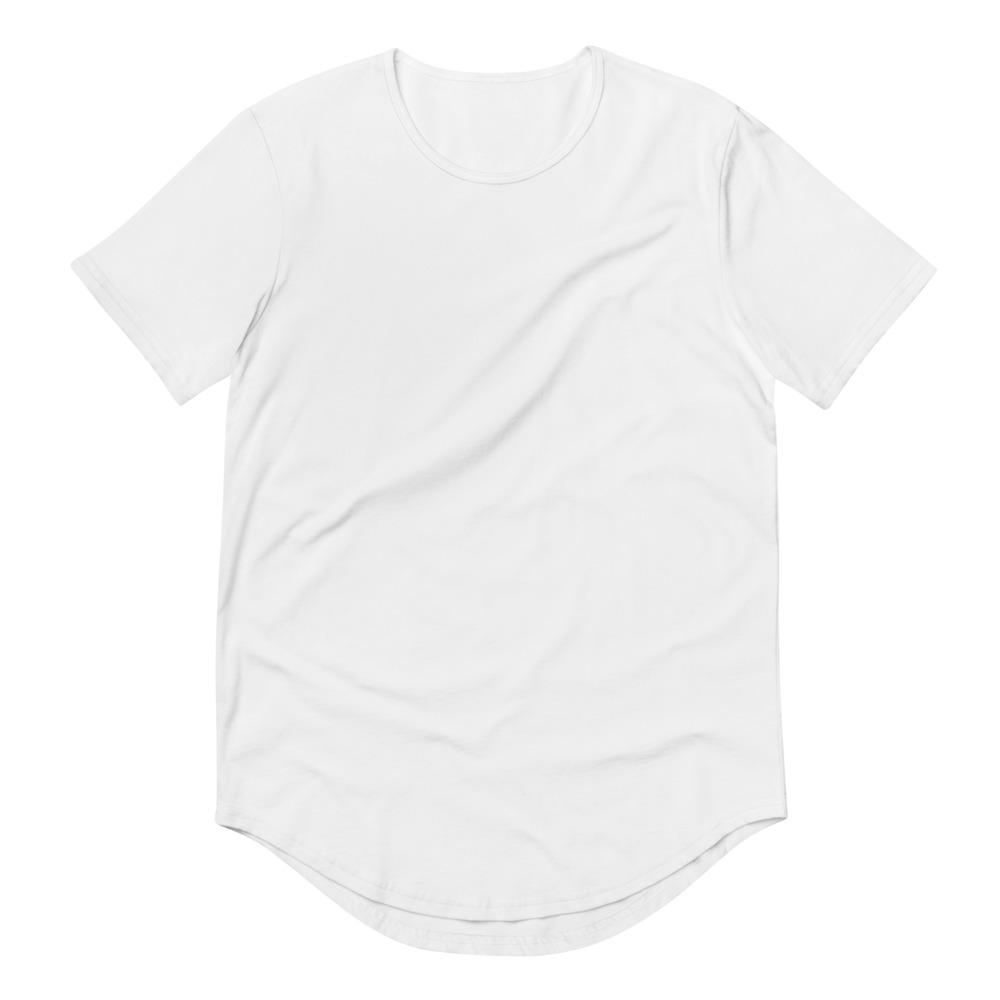 EMBATTLED TYPOGRAPHY 5600C Men's Curved Hem T-Shirt Embattled Clothing White S 