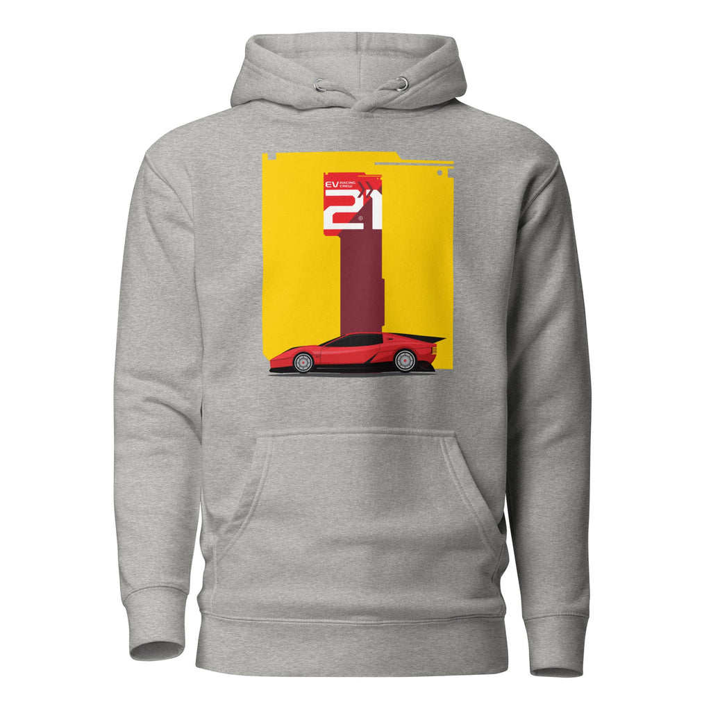 EV RACING CREW- TRACK ATTACK 2.0 Hoodie Embattled Clothing Carbon Grey S 