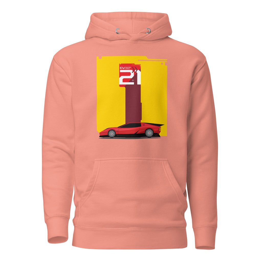EV RACING CREW- TRACK ATTACK 2.0 Hoodie Embattled Clothing Dusty Rose S 