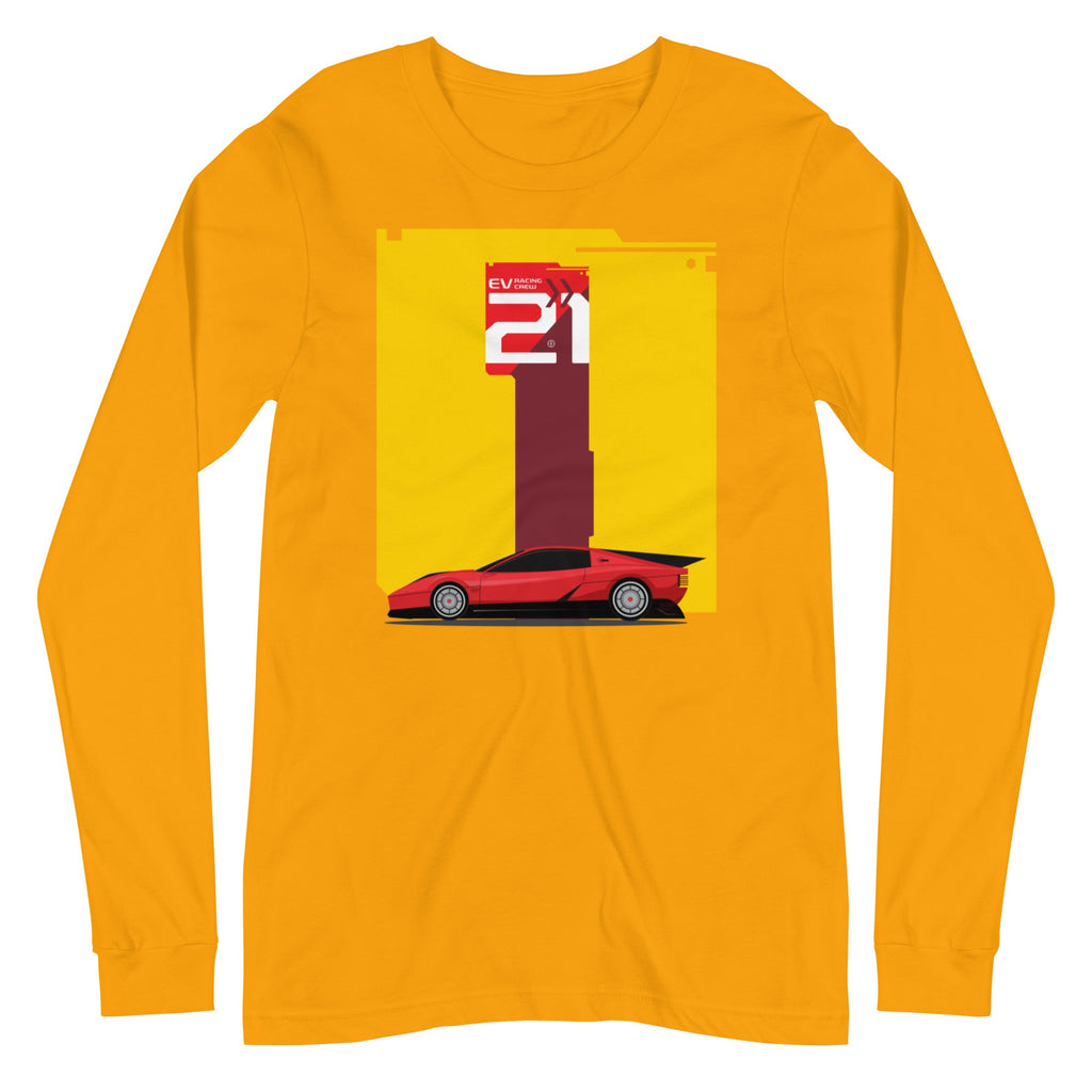 EV RACING CREW- TRACK ATTACK 2.0 Long Sleeve Tee Embattled Clothing Gold XS 