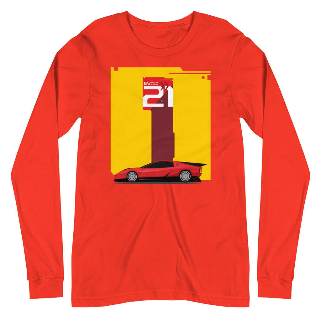 EV RACING CREW- TRACK ATTACK 2.0 Long Sleeve Tee Embattled Clothing Poppy XS 