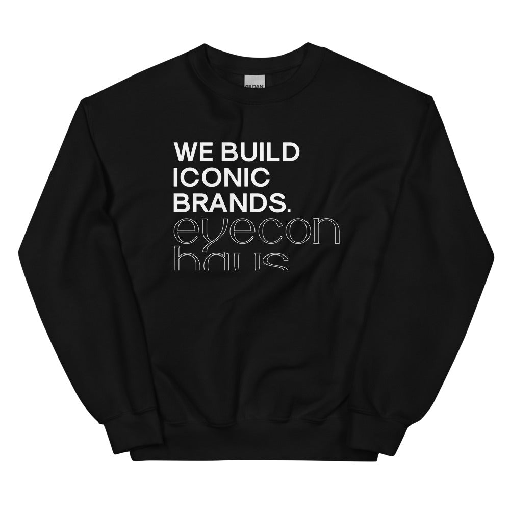 eyeconhaus - We Build Iconic Brands Minimalist Unisex Sweatshirt Embattled Clothing Black S 