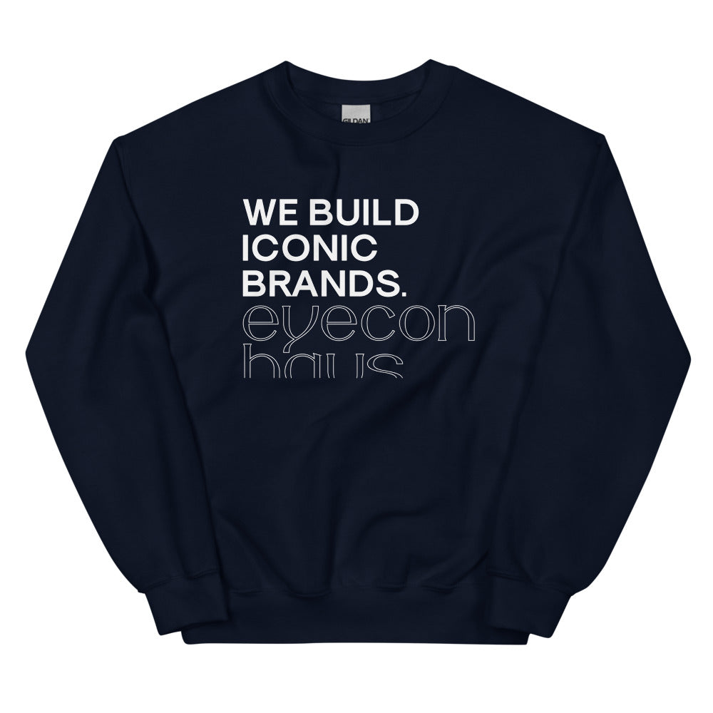 eyeconhaus - We Build Iconic Brands Minimalist Unisex Sweatshirt Embattled Clothing Navy S 