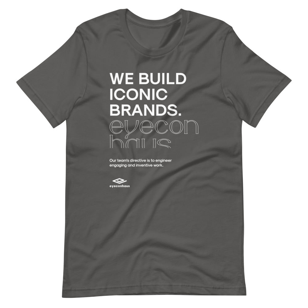 eyeconhaus - we build iconic brands Short-Sleeve Unisex T-Shirt Embattled Clothing Asphalt S 