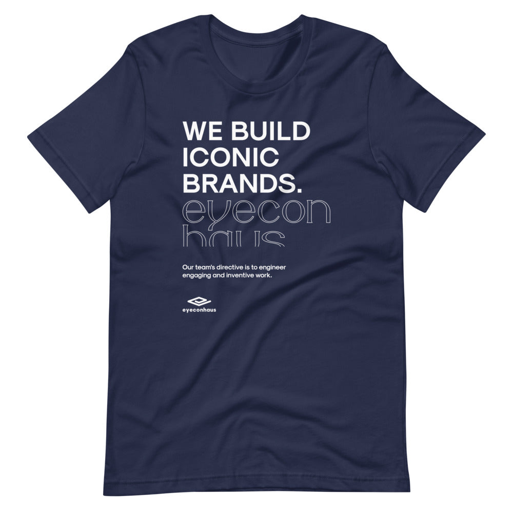 eyeconhaus - we build iconic brands Short-Sleeve Unisex T-Shirt Embattled Clothing Navy XS 