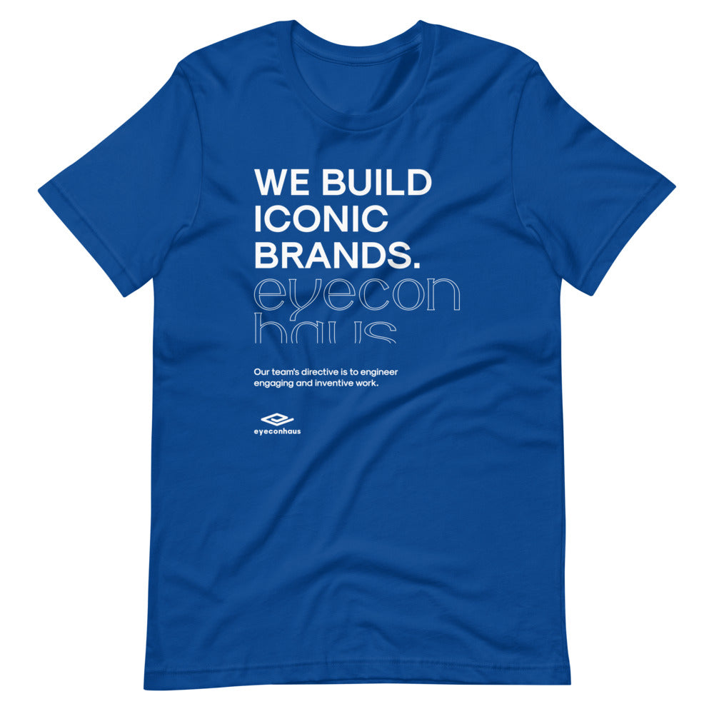 eyeconhaus - we build iconic brands Short-Sleeve Unisex T-Shirt Embattled Clothing True Royal S 