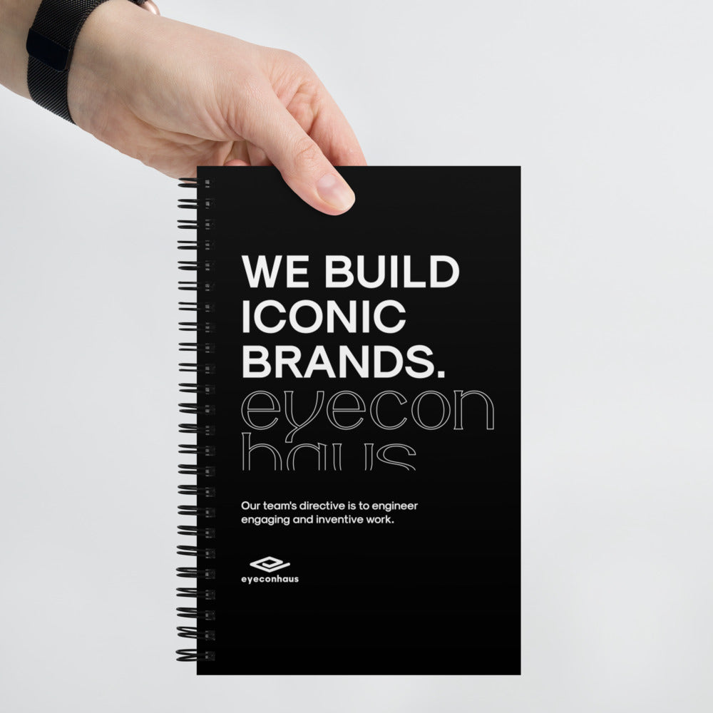 eyeconhaus - We Build Iconic Brands Spiral notebook Embattled Clothing 