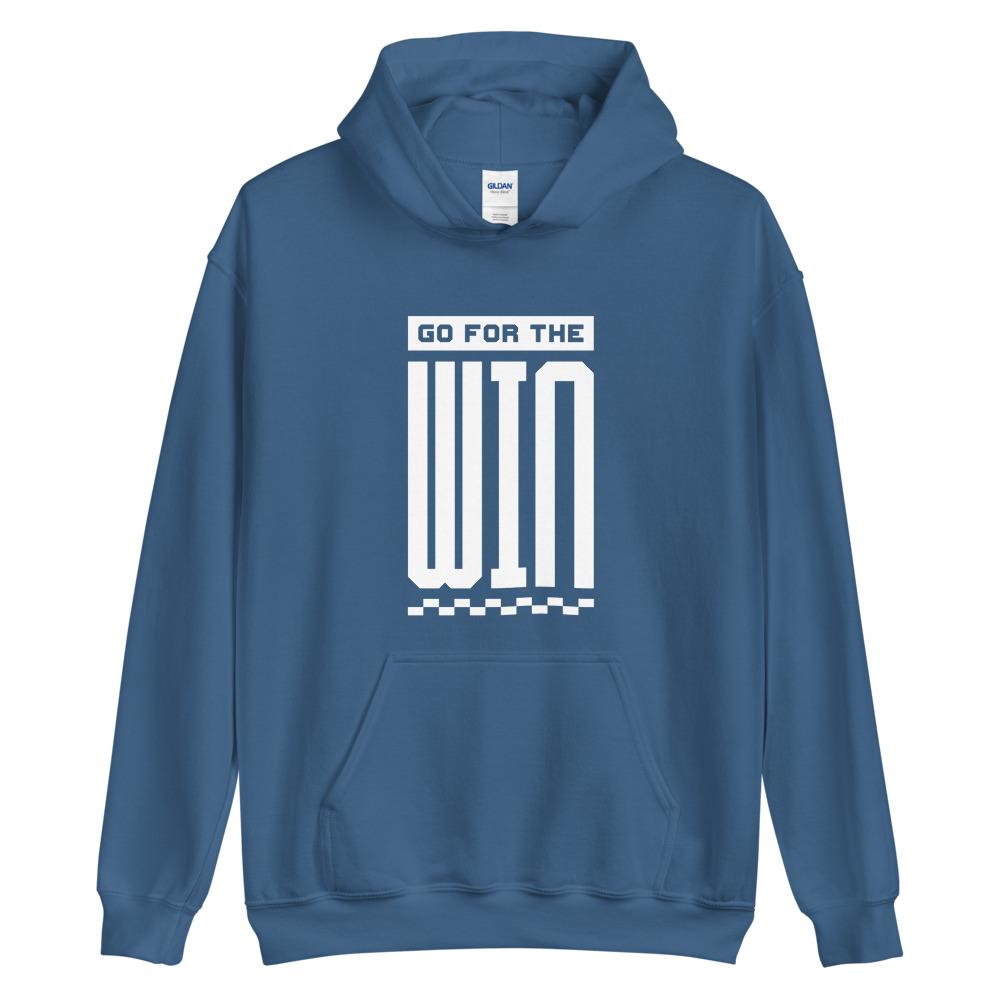 GO FOR THE WIN Hoodie Embattled Clothing Indigo Blue S 