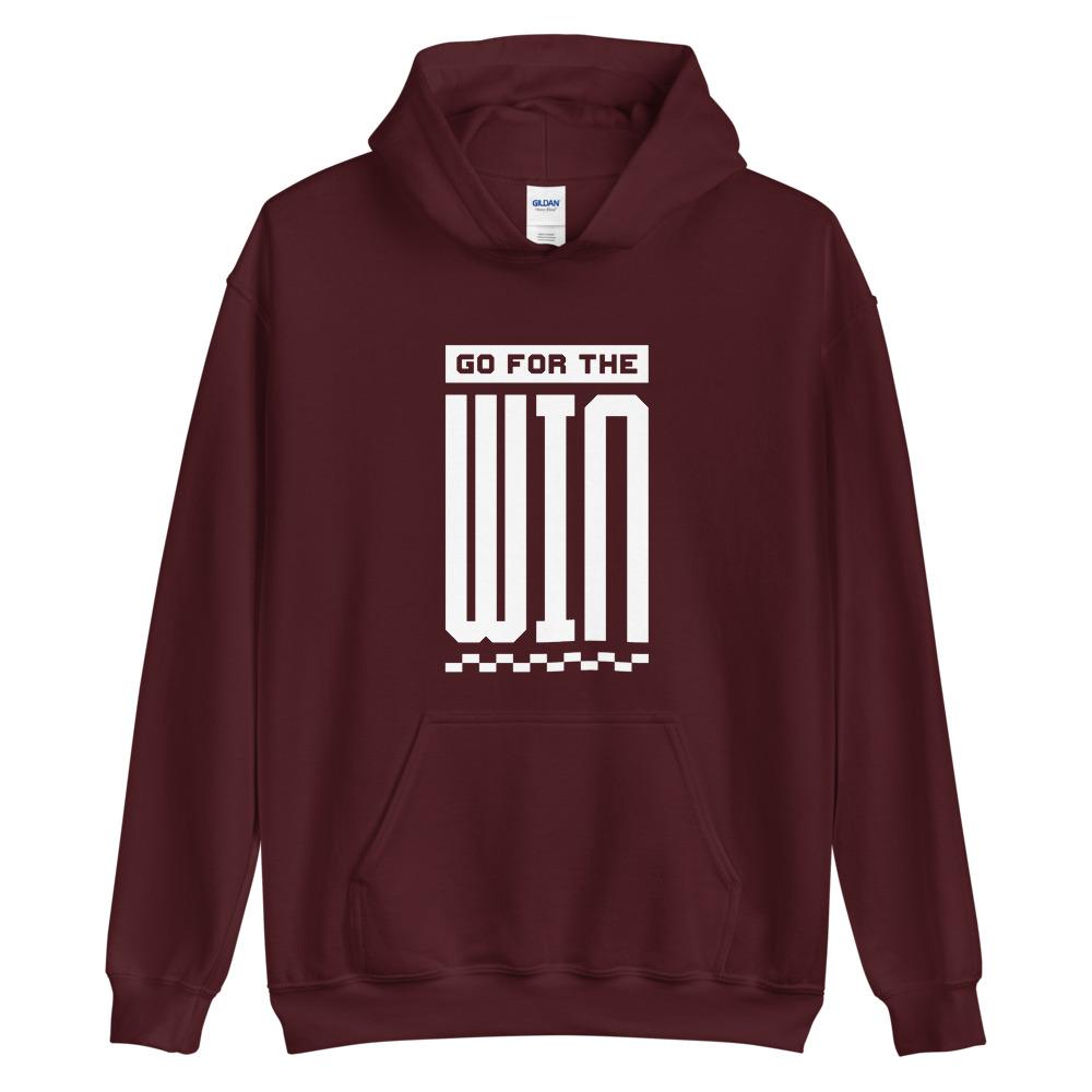 GO FOR THE WIN Hoodie Embattled Clothing Maroon S 