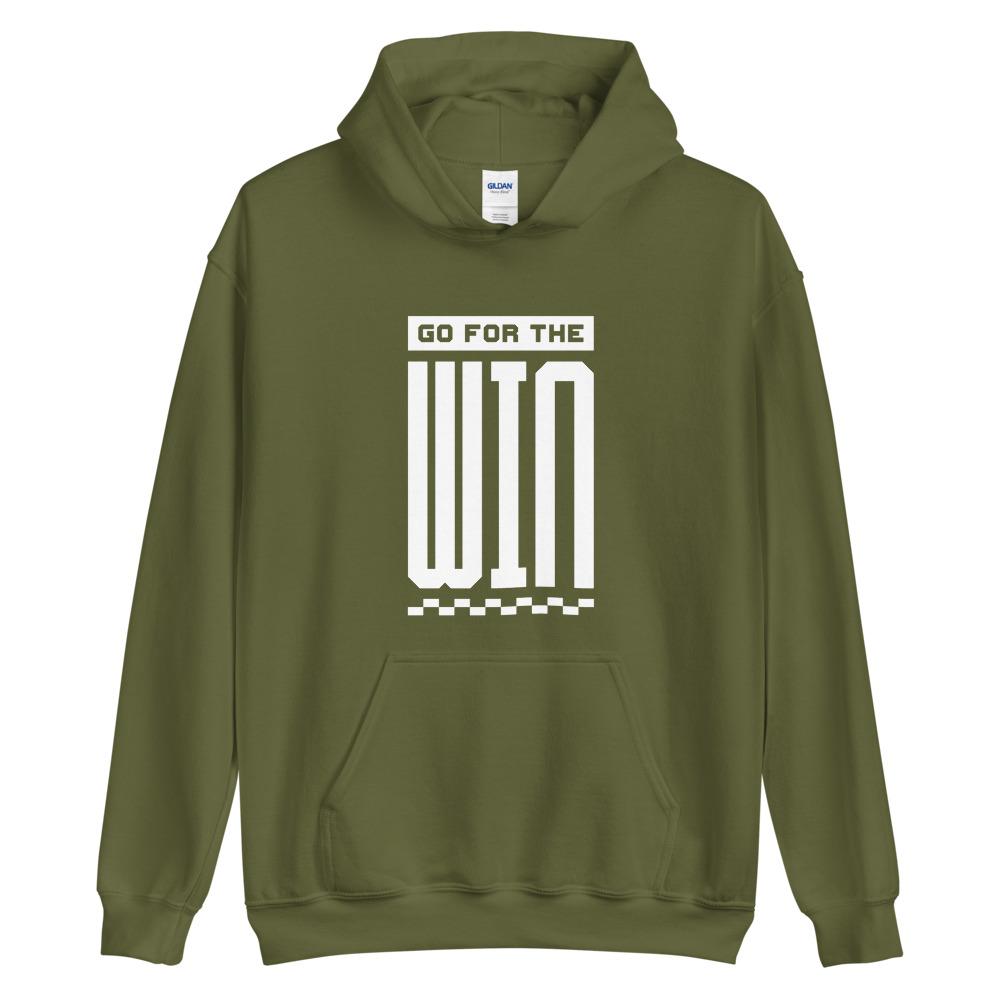 GO FOR THE WIN Hoodie Embattled Clothing Military Green S 