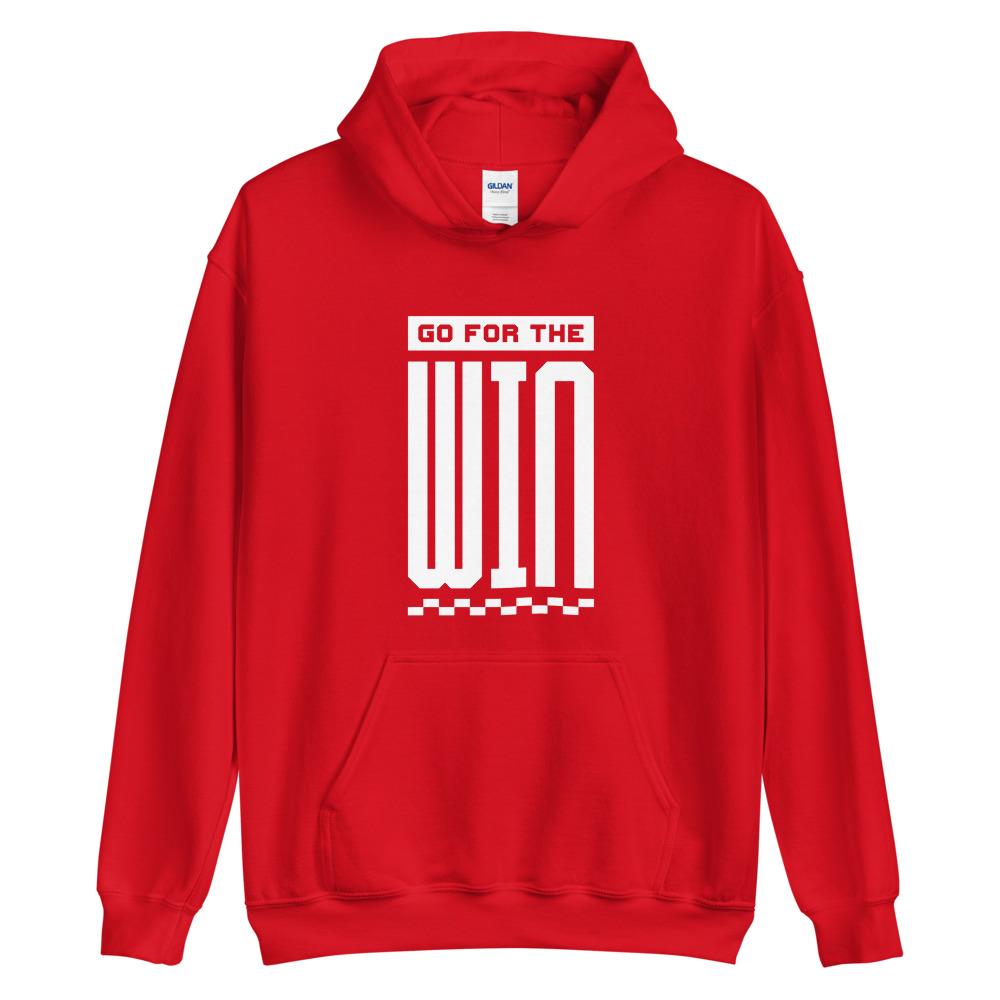 GO FOR THE WIN Hoodie Embattled Clothing Red S 