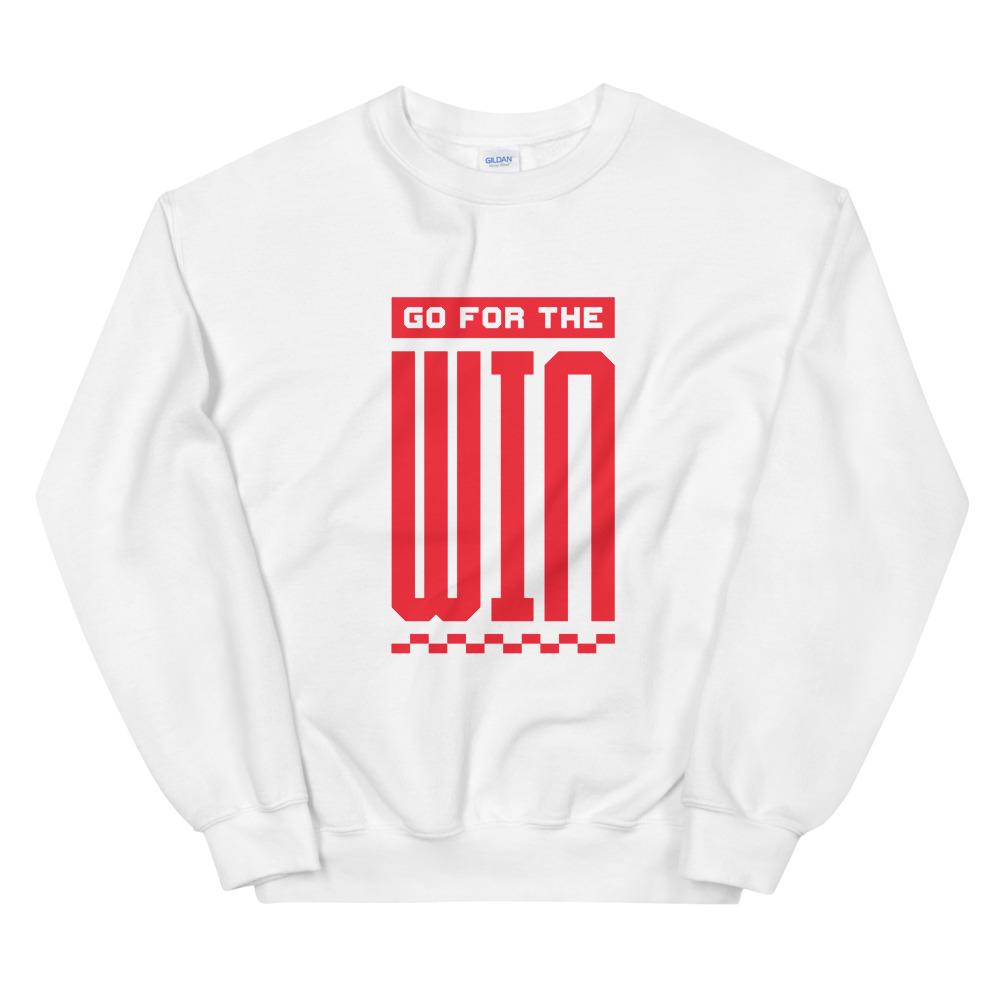 GO FOR THE WIN Sweatshirt Embattled Clothing White S 