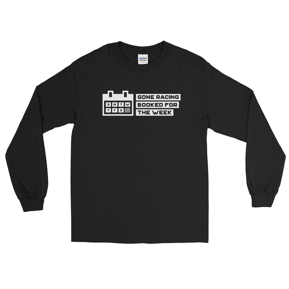 GONE RACING BOOKED FOR THE WEEK Long Sleeve Shirt Embattled Clothing Black S 