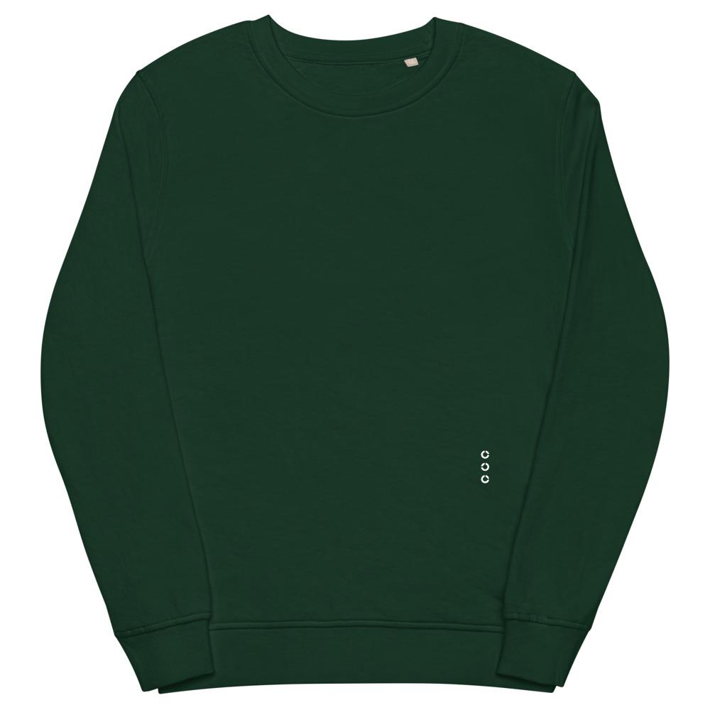 HOROLOGY MASTER organic sweatshirt Embattled Clothing Bottle Green S 