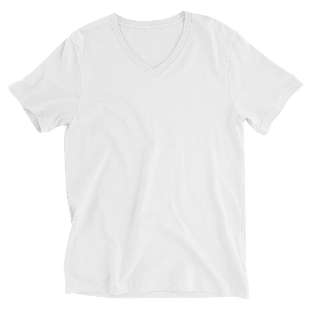 HOROLOGY MASTER Short Sleeve V-Neck T-Shirt Embattled Clothing White XS 