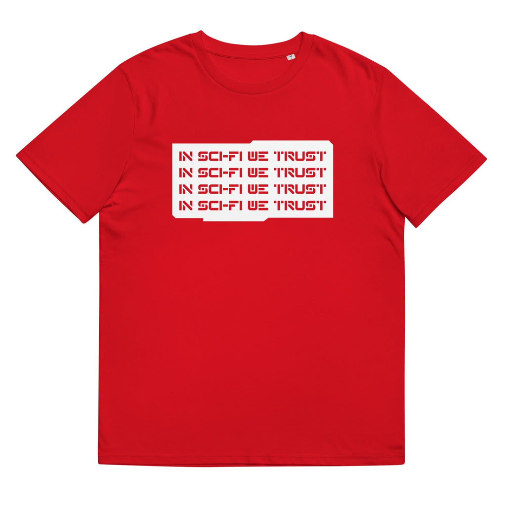 IN SCI-FI WE TRUST organic cotton t-shirt Embattled Clothing 