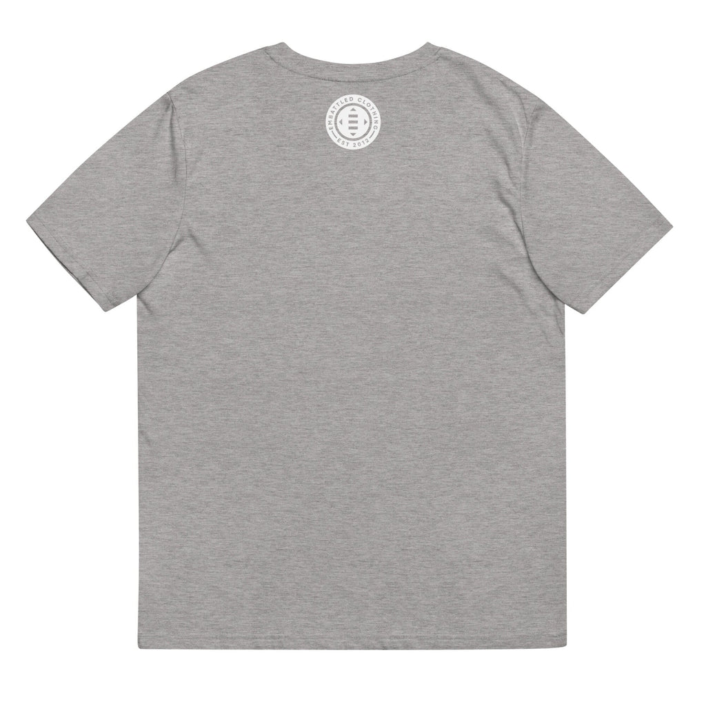 IN SCI-FI WE TRUST organic cotton t-shirt Embattled Clothing Heather Grey S 