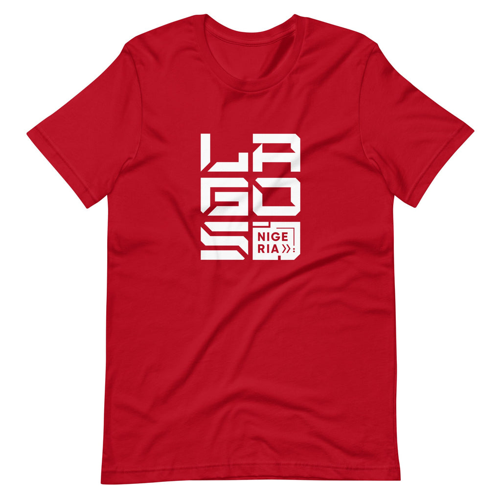 LAGOS CYBER-ID t-shirt Embattled Clothing Red XS 