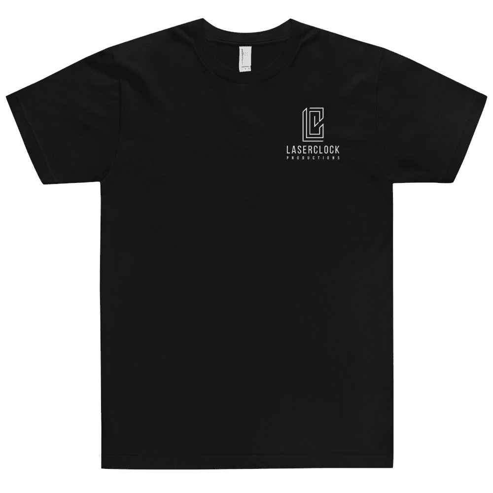 LASERCLOCK PRODUCTIONS PREMIUM LOGO T-Shirt T-Shirt Embattled Clothing Black XS 