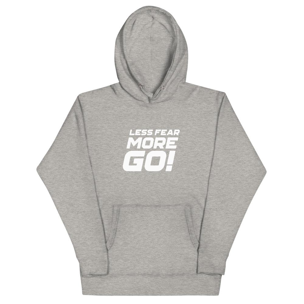 LESS FEAR MORE GO! Hoodie Embattled Clothing Carbon Grey S 
